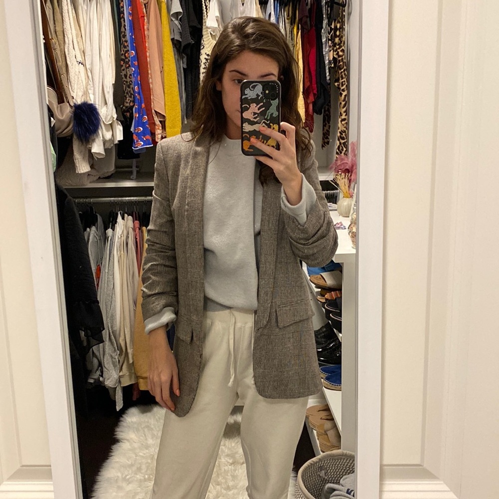 Zara Plaid Blazer - XS